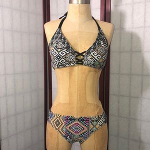 Mossimo,two pieces bikini tribal swimwear.Size M